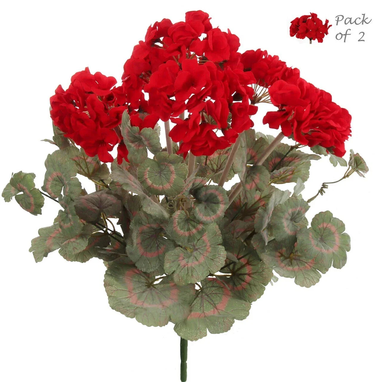 18 in Flower 7 Silk Vibrant Bloom Realistic Floral Decor 2Pack
